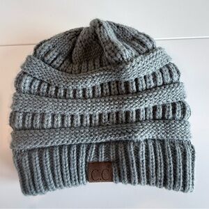C.C Soft Gray Knit Hat
